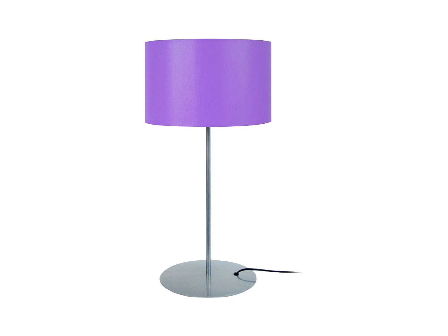 Lampe a poser, droit métal  violet 58 cm.