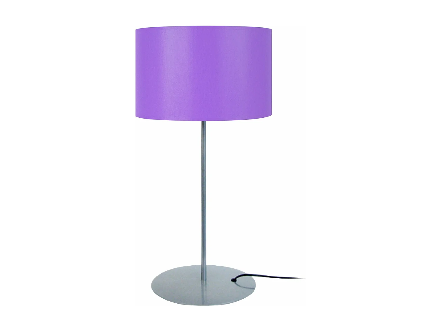 Lampe a poser, droit métal  violet 58 cm.