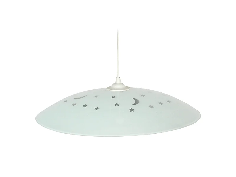 SERITONDO - Suspension dôme verre gris