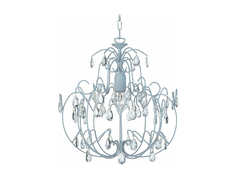 Suspensão TOSEL  PAMPILLES cordão de algodão globo vermelho D20 x  H90  cm