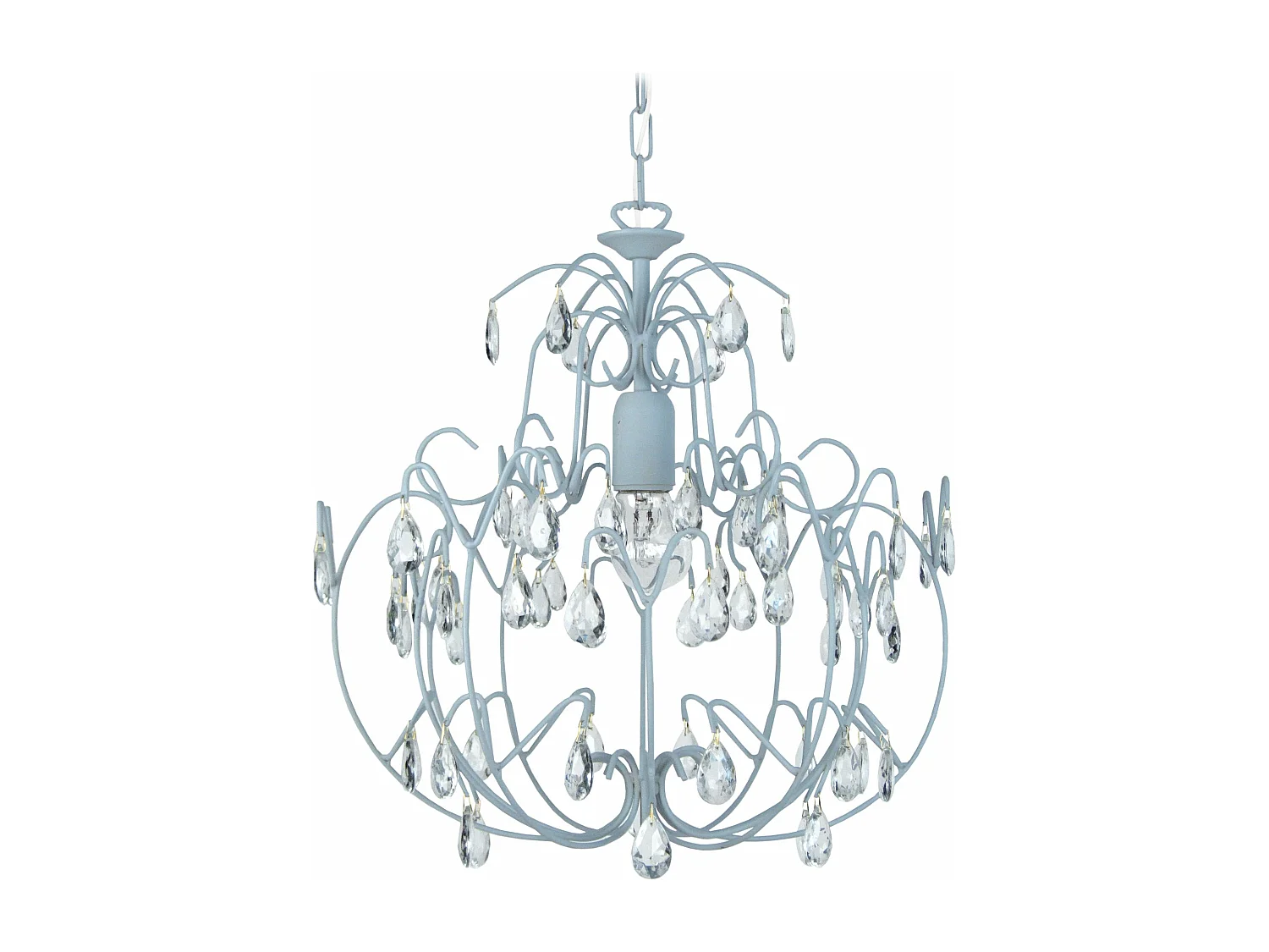 Suspensão TOSEL  PAMPILLES cordão de algodão globo vermelho D20 x  H90  cm