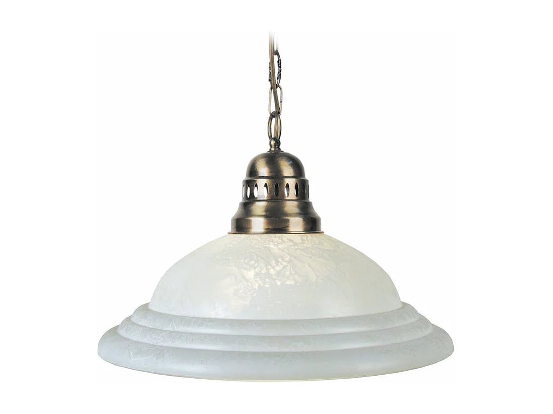 Suspensão TOSEL  CARLOT 2 vidro cúpula branqueado D35 x  H70  cm