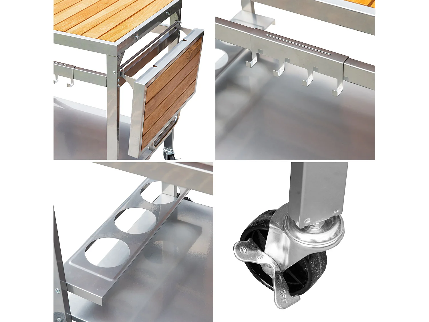 Dressoir voor houten en metalen bakplaat GRANDI XL