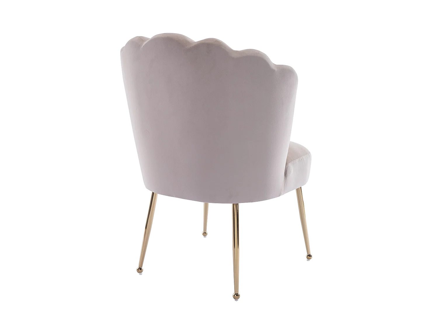 Stuhl 6er-Set - Samt & goldfarbener Stahl - Beige - RUTY von Pascal MORABITO