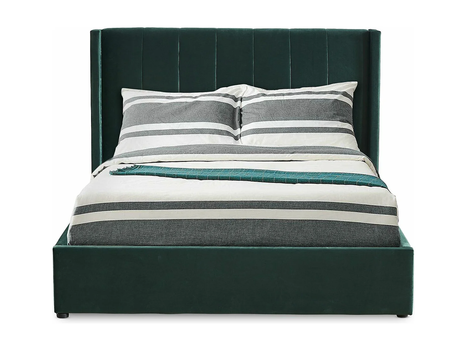 Lit Adulte Sommier Relevable "Fady" 140x190cm Vert
