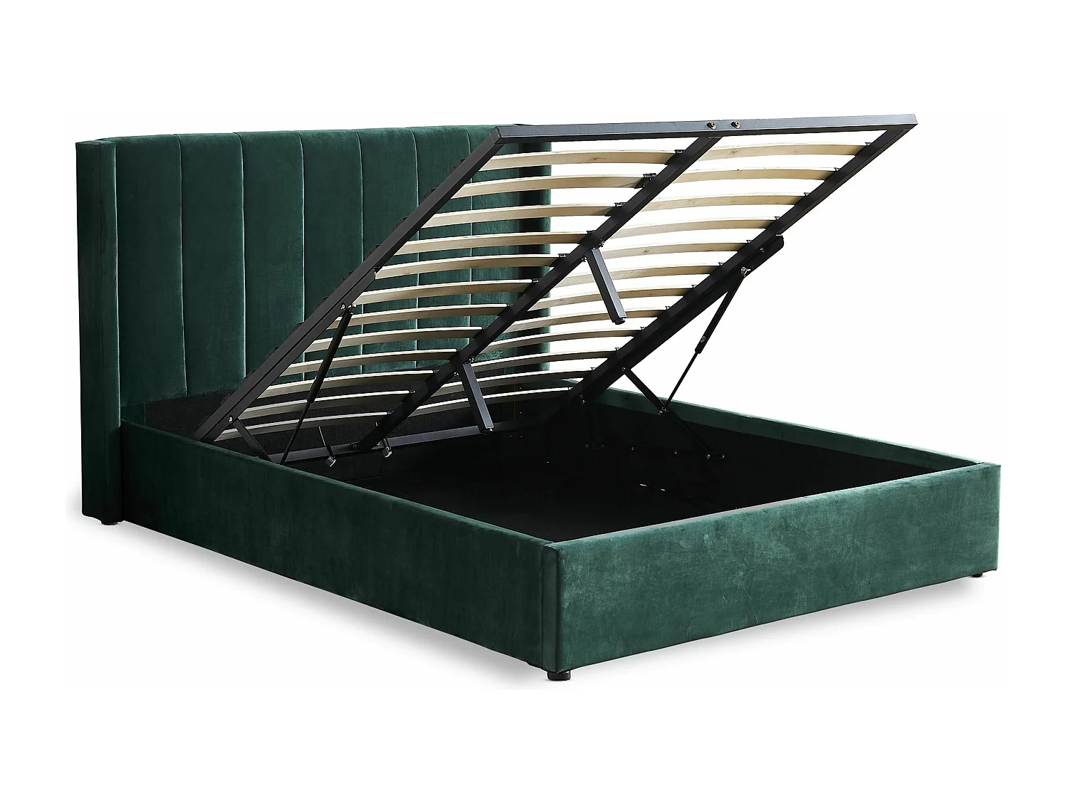 Lit Adulte Sommier Relevable "Fady" 140x190cm Vert