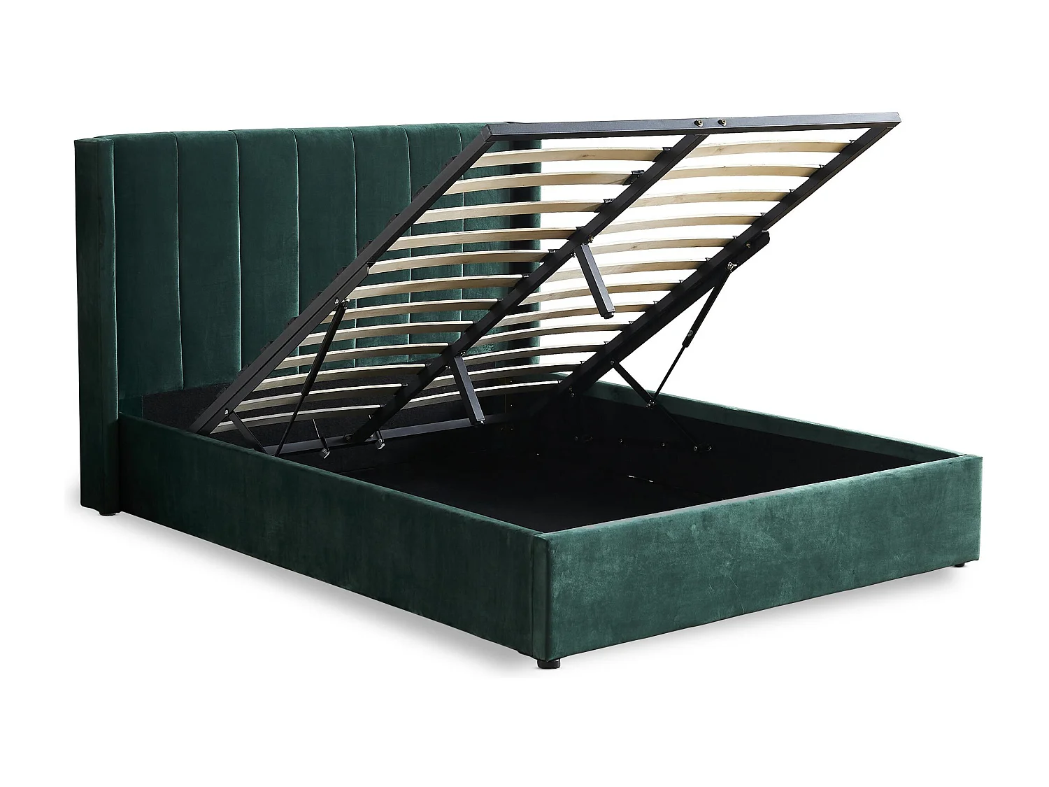 Lit Adulte Sommier Relevable "Fady" 140x190cm Vert