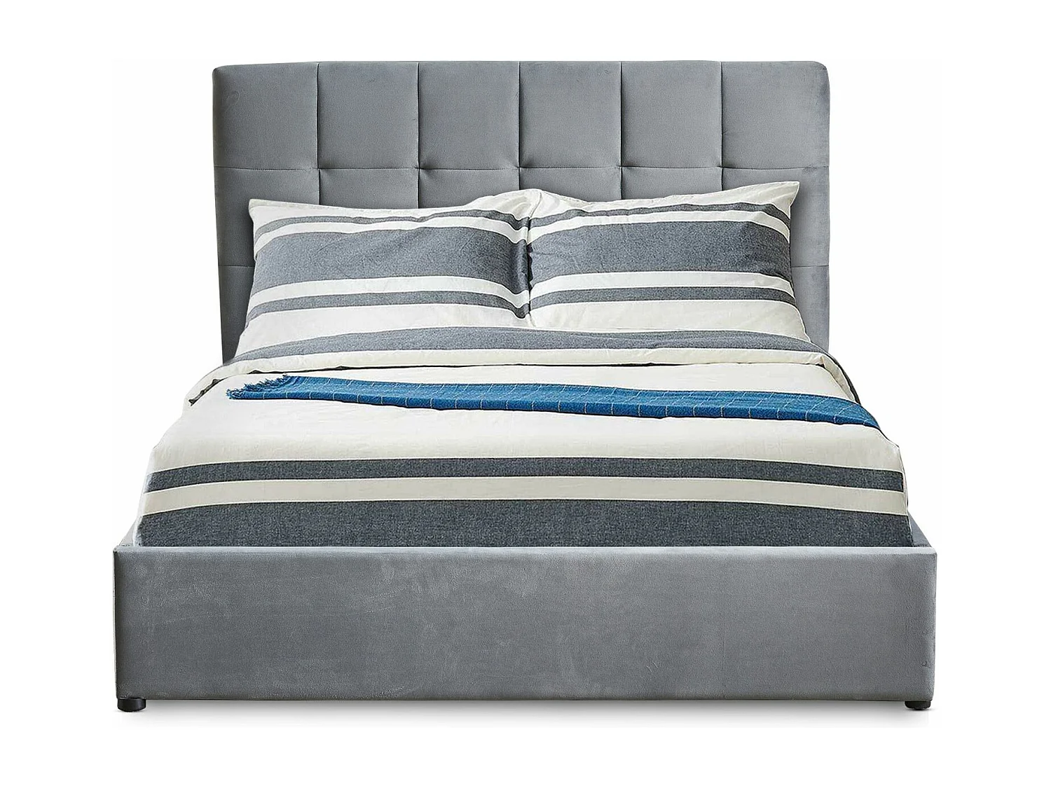 Lit Adulte Sommier Relevable "Birma" 180x200cm Argent