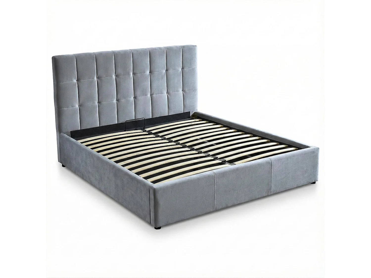 Lit Adulte Sommier Relevable "Birma" 180x200cm Argent