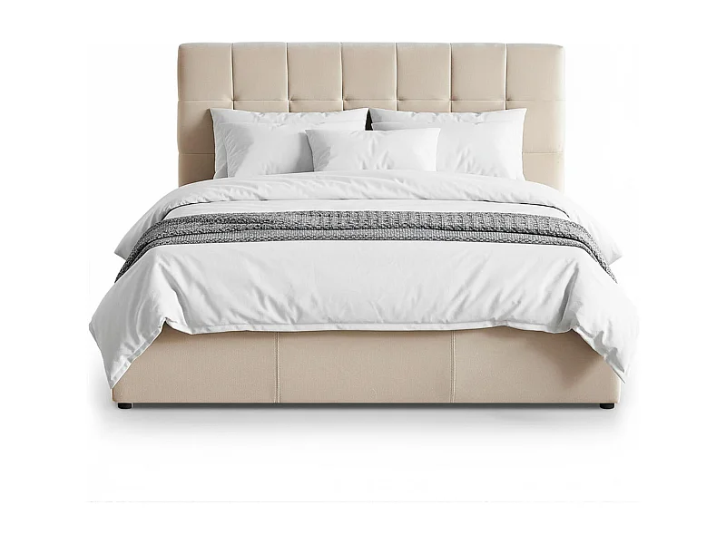 Lit Adulte Sommier Relevable "Birma" 160x200cm Beige