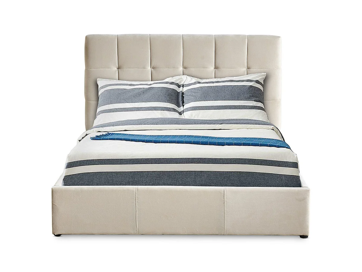 Lit Adulte Sommier Relevable "Birma" 160x200cm Beige