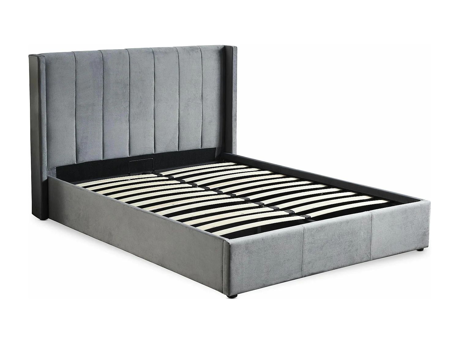 Lit Adulte Sommier Relevable "Fady" 180x200cm Gris