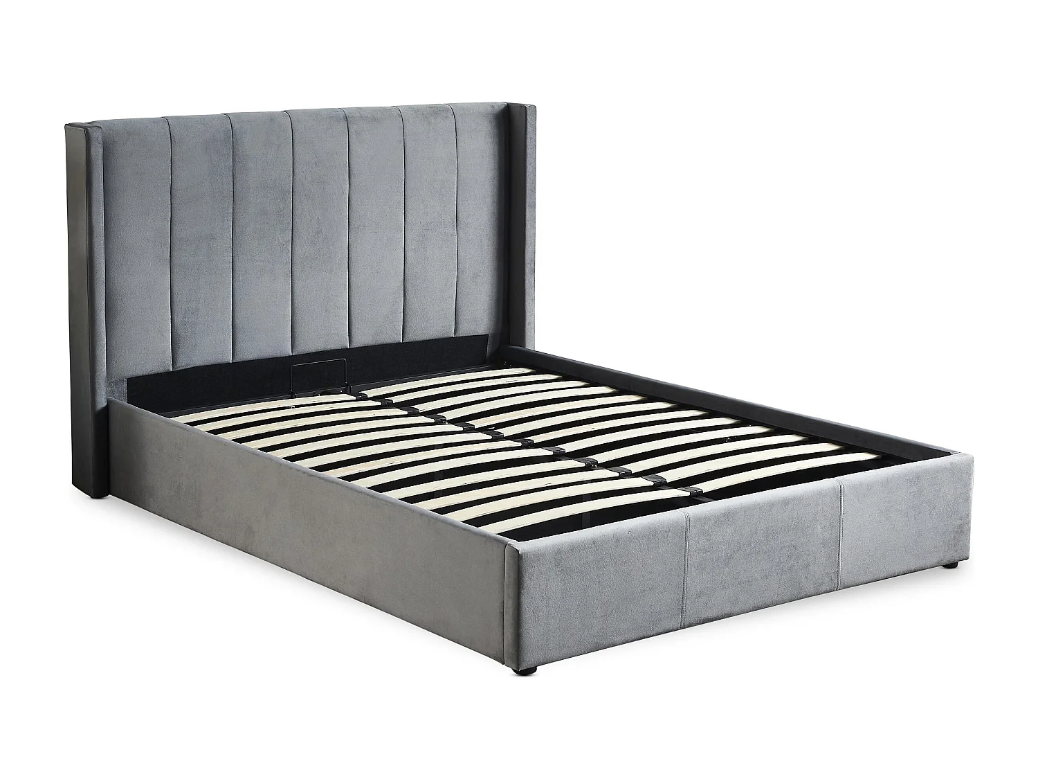 Lit Adulte Sommier Relevable "Fady" 180x200cm Gris