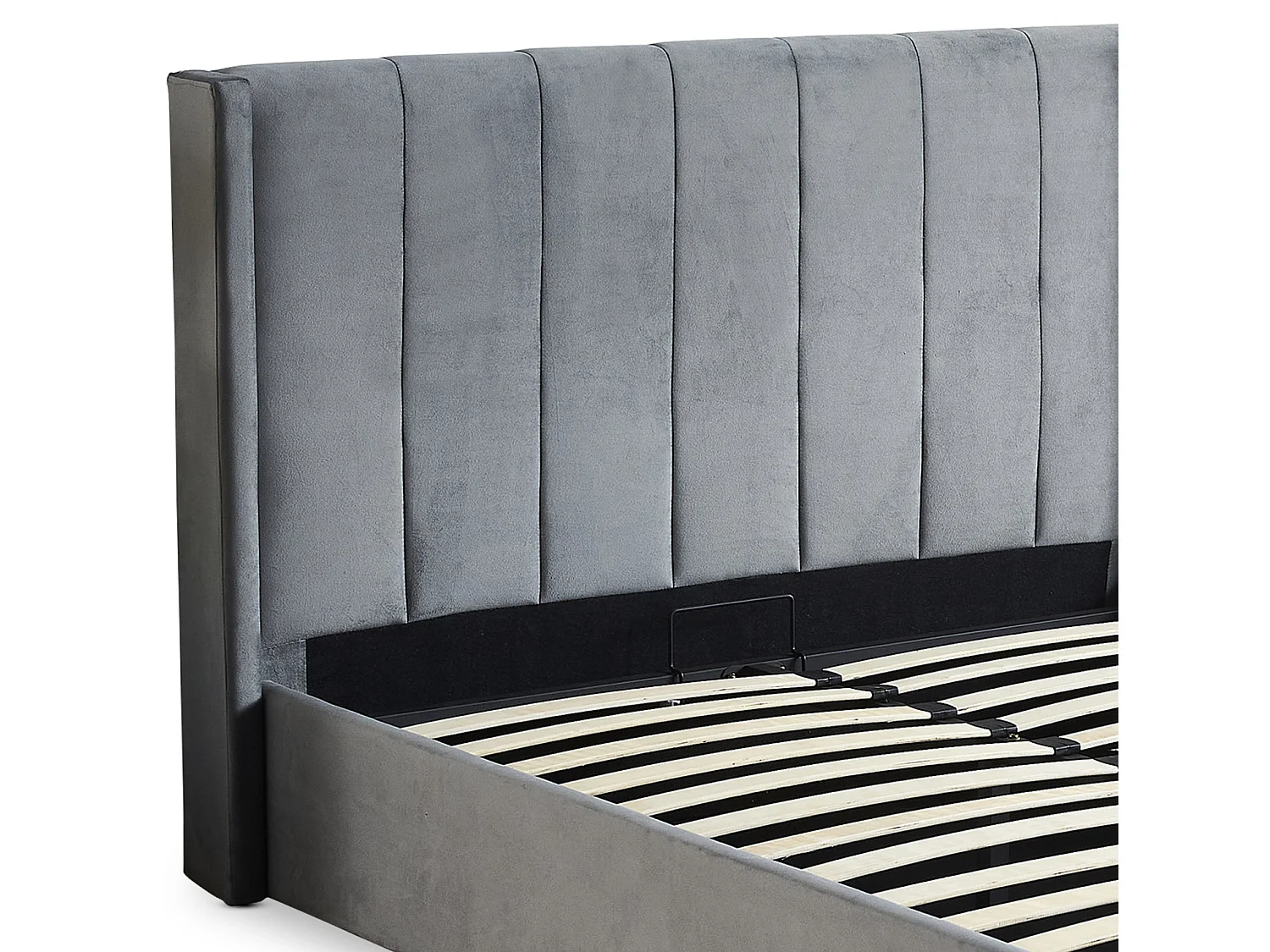 Lit Adulte Sommier Relevable "Fady" 180x200cm Gris