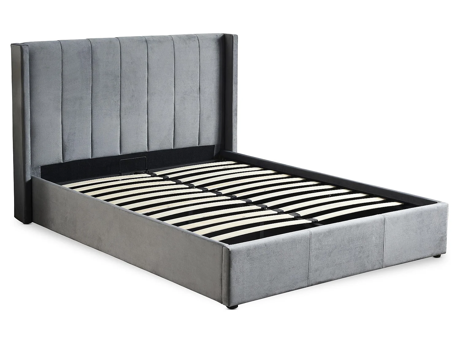 Lit Adulte Sommier Relevable "Fady" 180x200cm Gris