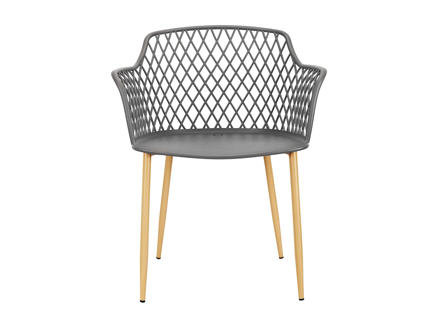 Fauteuil Exterieur Malaga Gris - Lot De 4 Gris