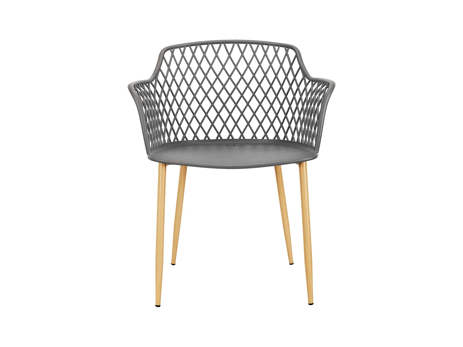 Fauteuil Exterieur Malaga Gris - Lot De 4 Gris