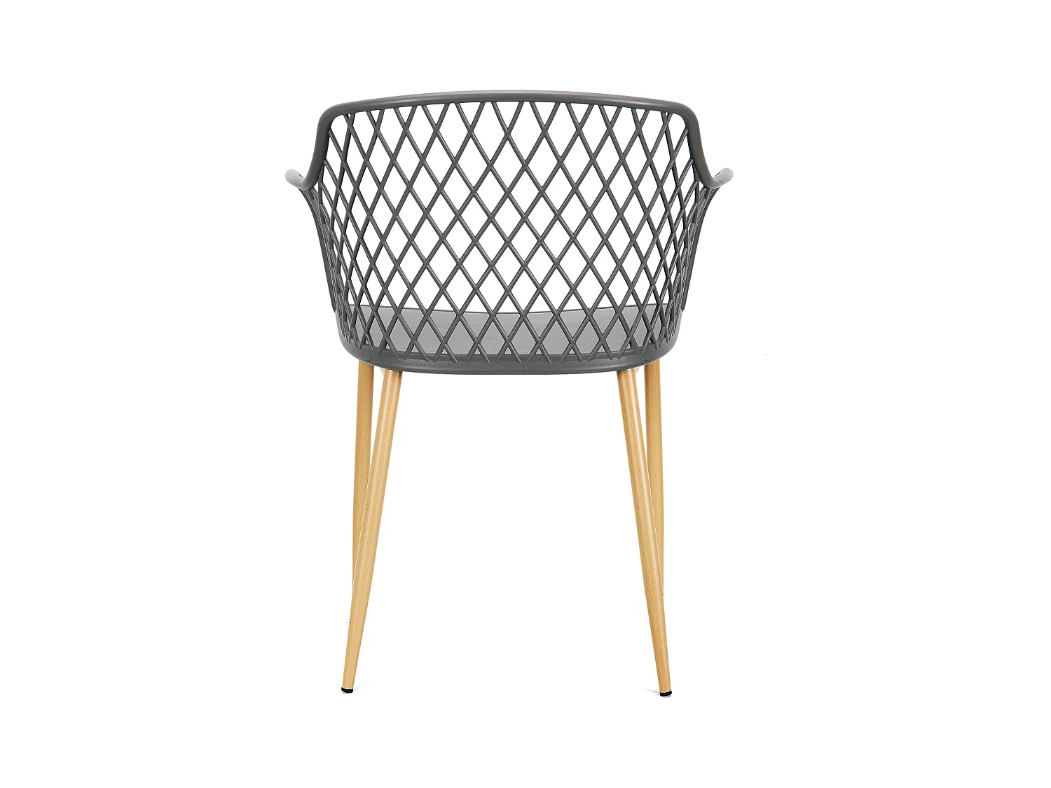 Fauteuil Exterieur Malaga Gris - Lot De 4 Gris
