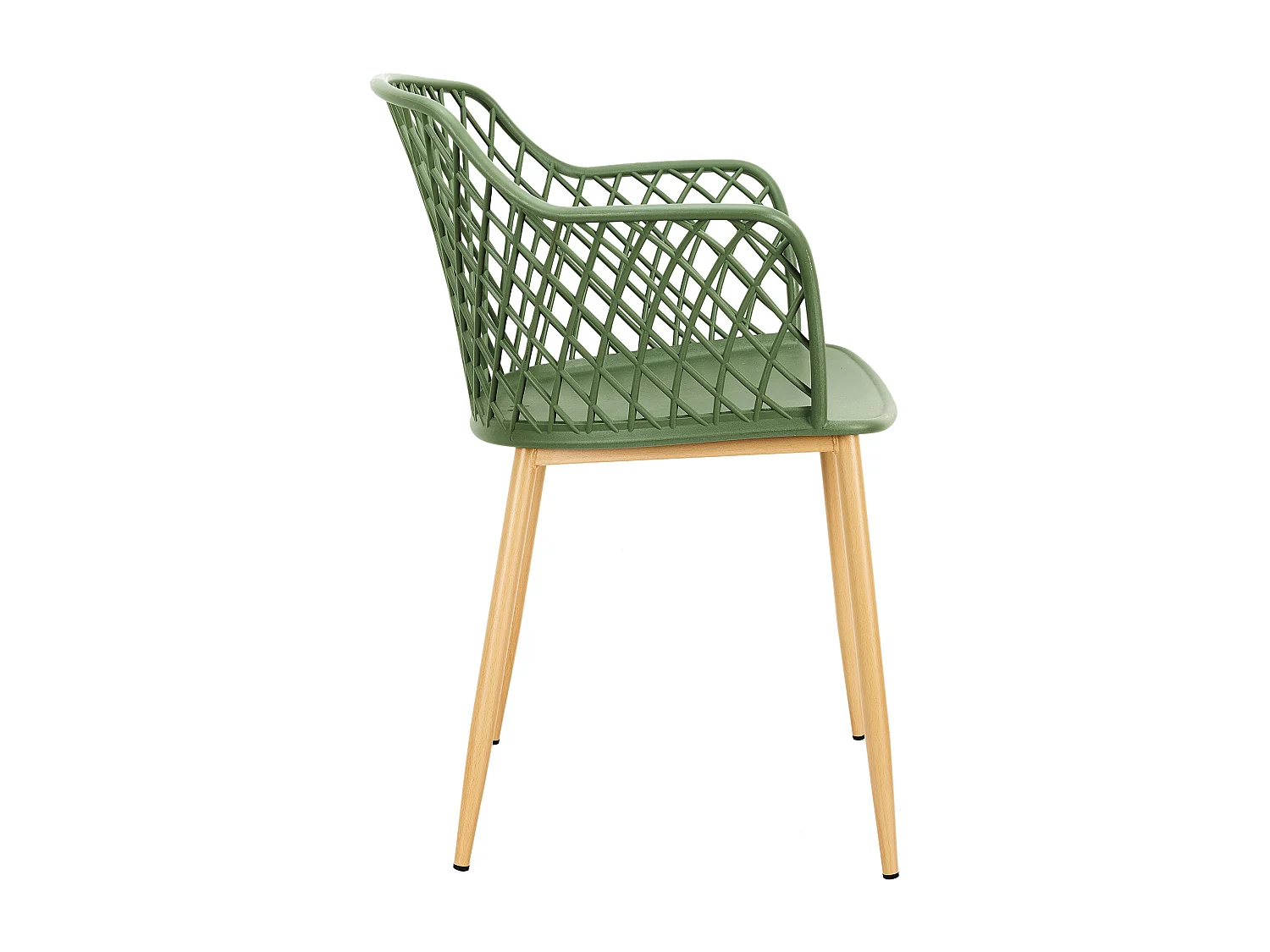 Fauteuil Exterieur Malaga Vert - Lot De 4 Vert