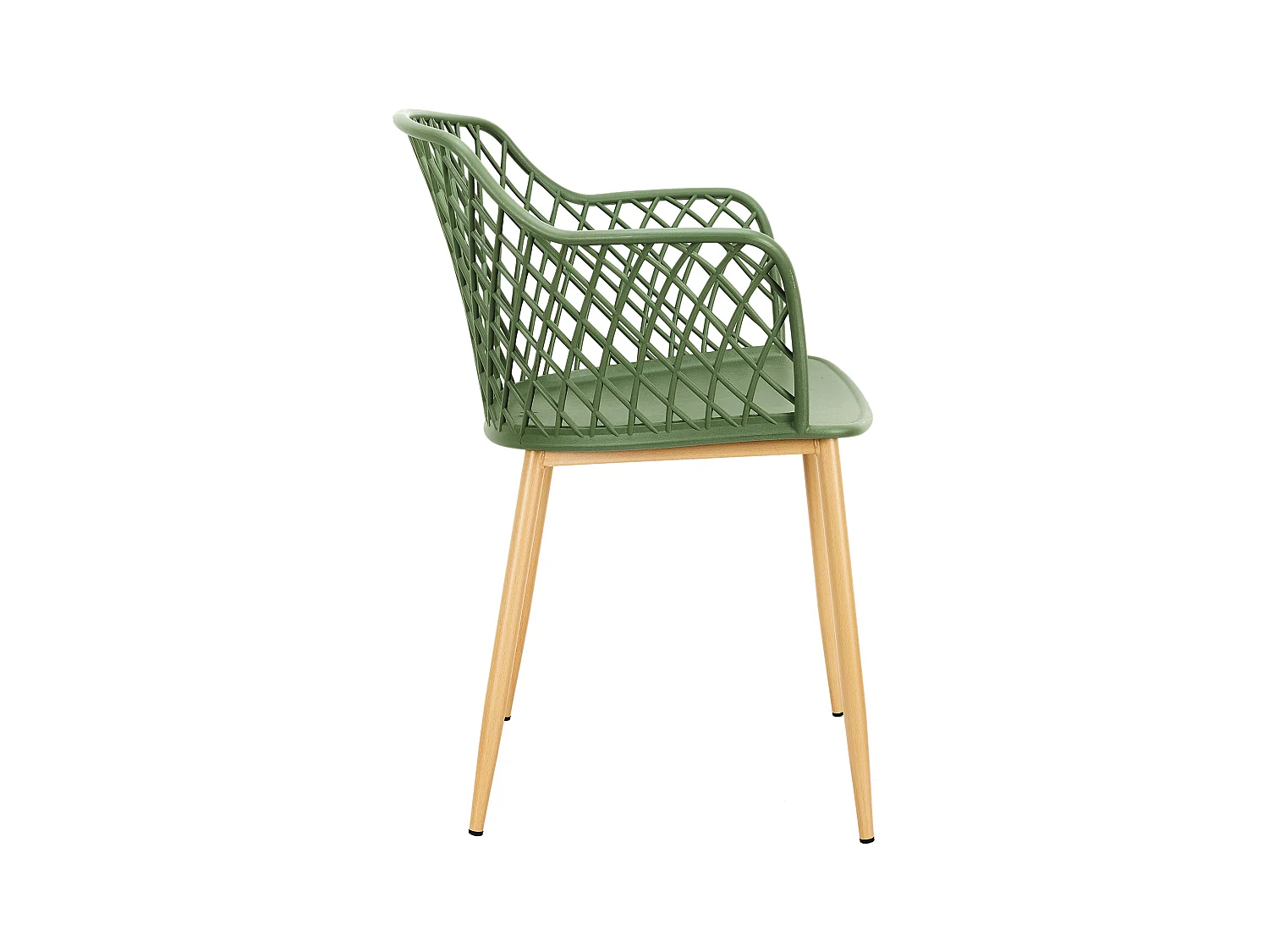 Fauteuil Exterieur Malaga Vert - Lot De 4 Vert