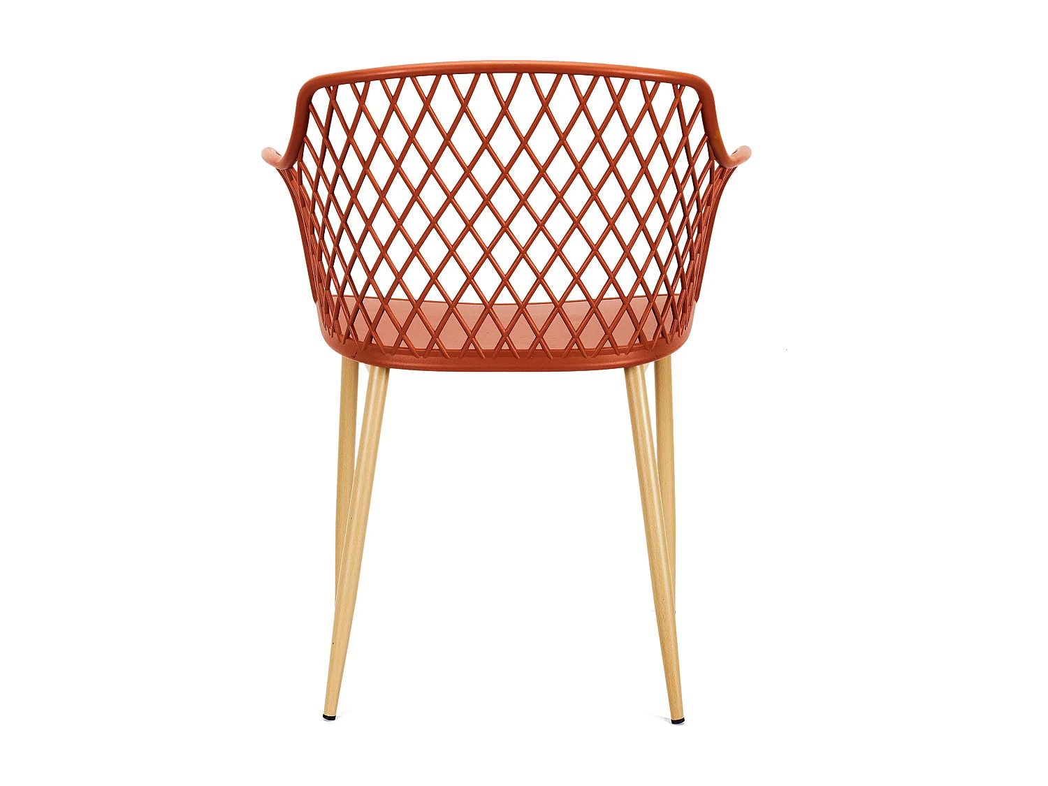 Fauteuil Exterieur Malaga Terracotta - Lot De 4 Orange
