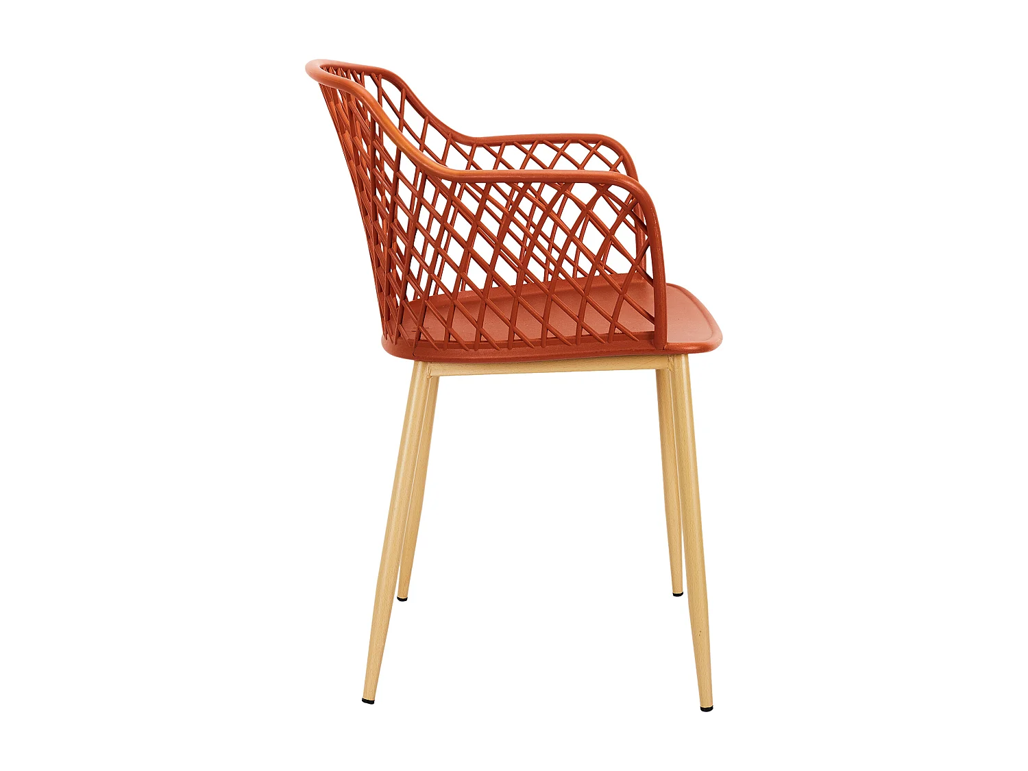 Fauteuil Exterieur Malaga Terracotta - Lot De 4 Orange