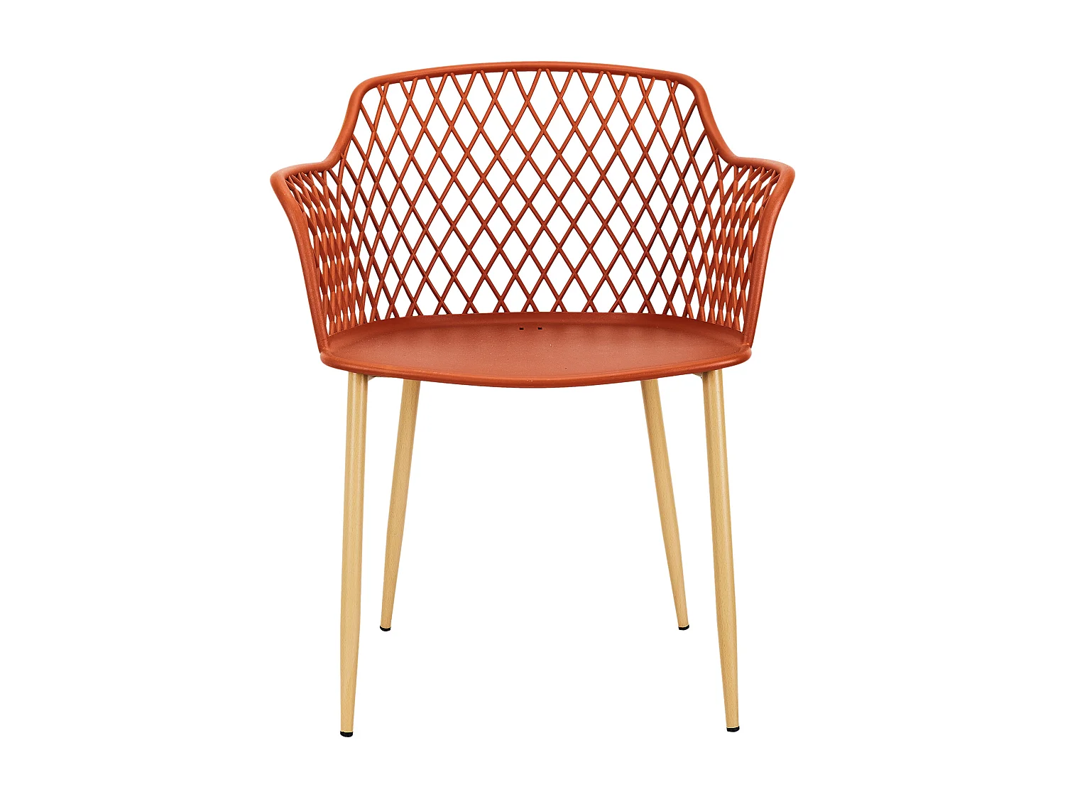 Fauteuil Exterieur Malaga Terracotta - Lot De 4 Orange