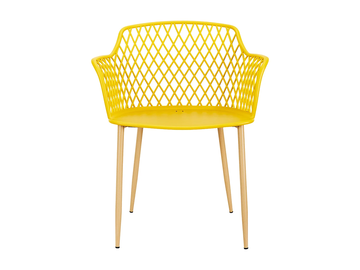 Fauteuil Exterieur Malaga Jaune - Lot De 4 Jaune