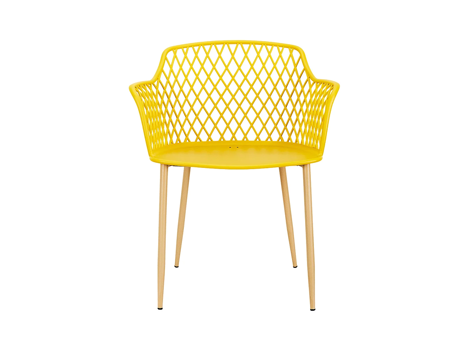 Fauteuil Exterieur Malaga Jaune - Lot De 4 Jaune