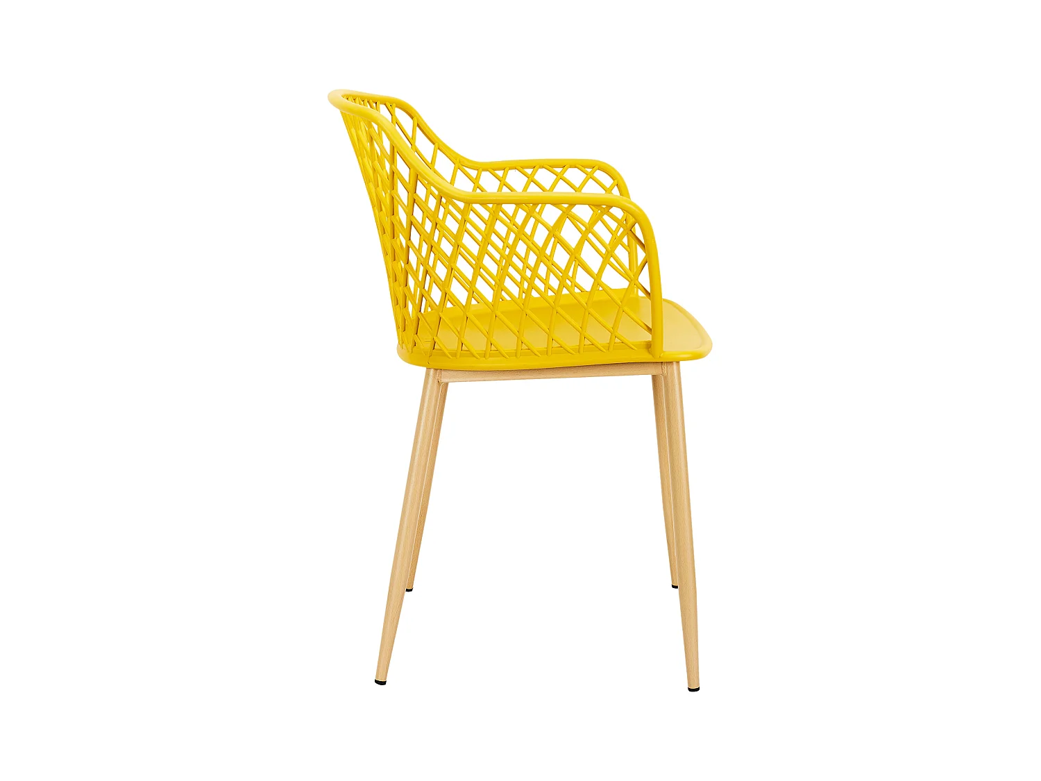 Fauteuil Exterieur Malaga Jaune - Lot De 4 Jaune