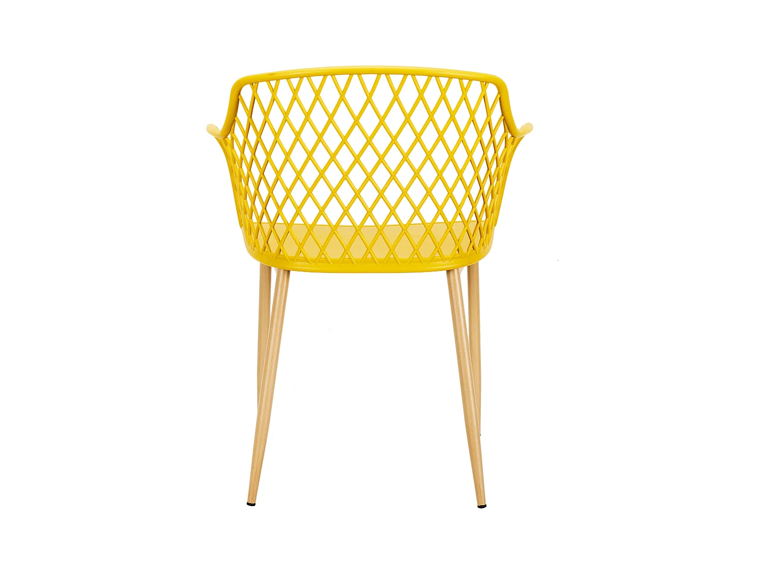 Fauteuil Exterieur Malaga Jaune - Lot De 4 Jaune