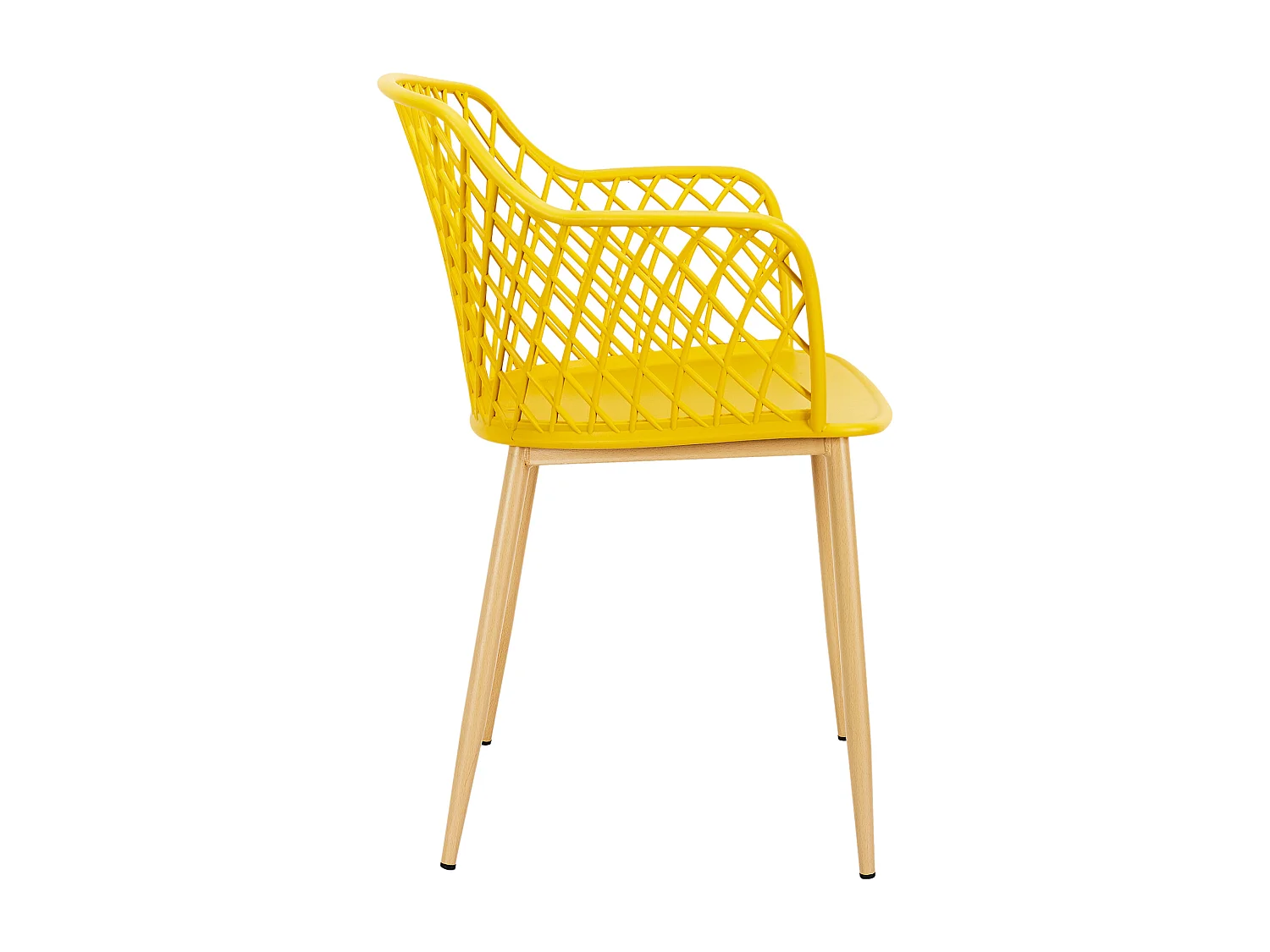 Fauteuil Exterieur Malaga Jaune - Lot De 4 Jaune