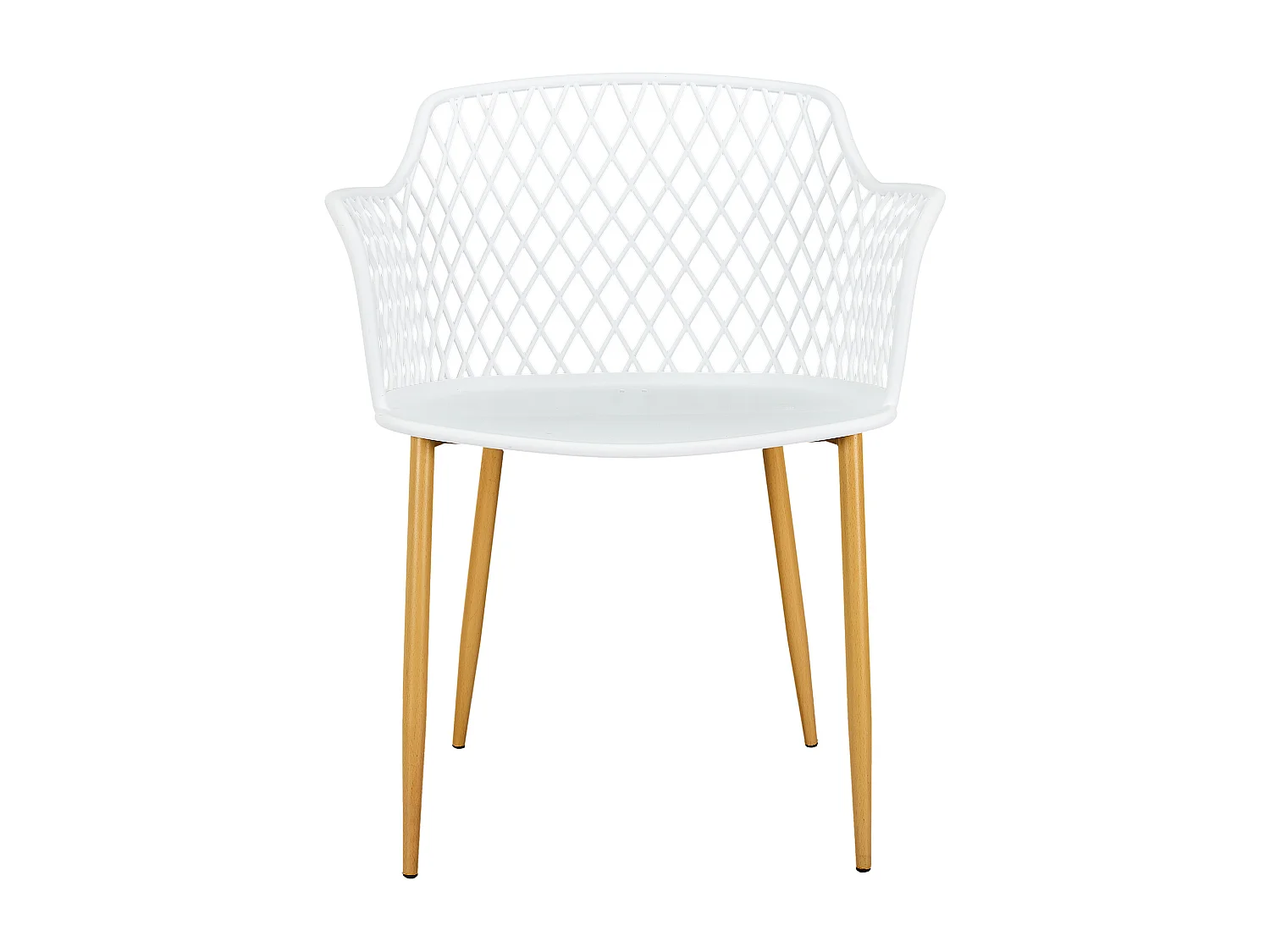 Fauteuil Exterieur Malaga Blanc - Lot De 4 Blanc
