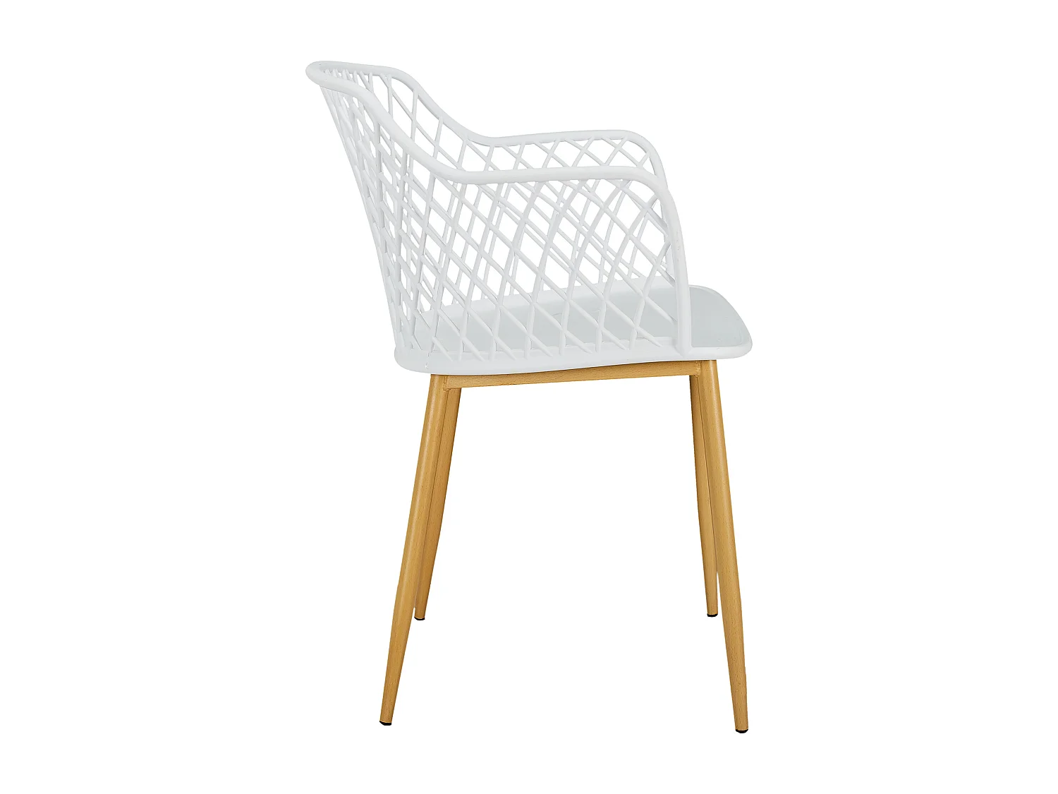 Fauteuil Exterieur Malaga Blanc - Lot De 4 Blanc