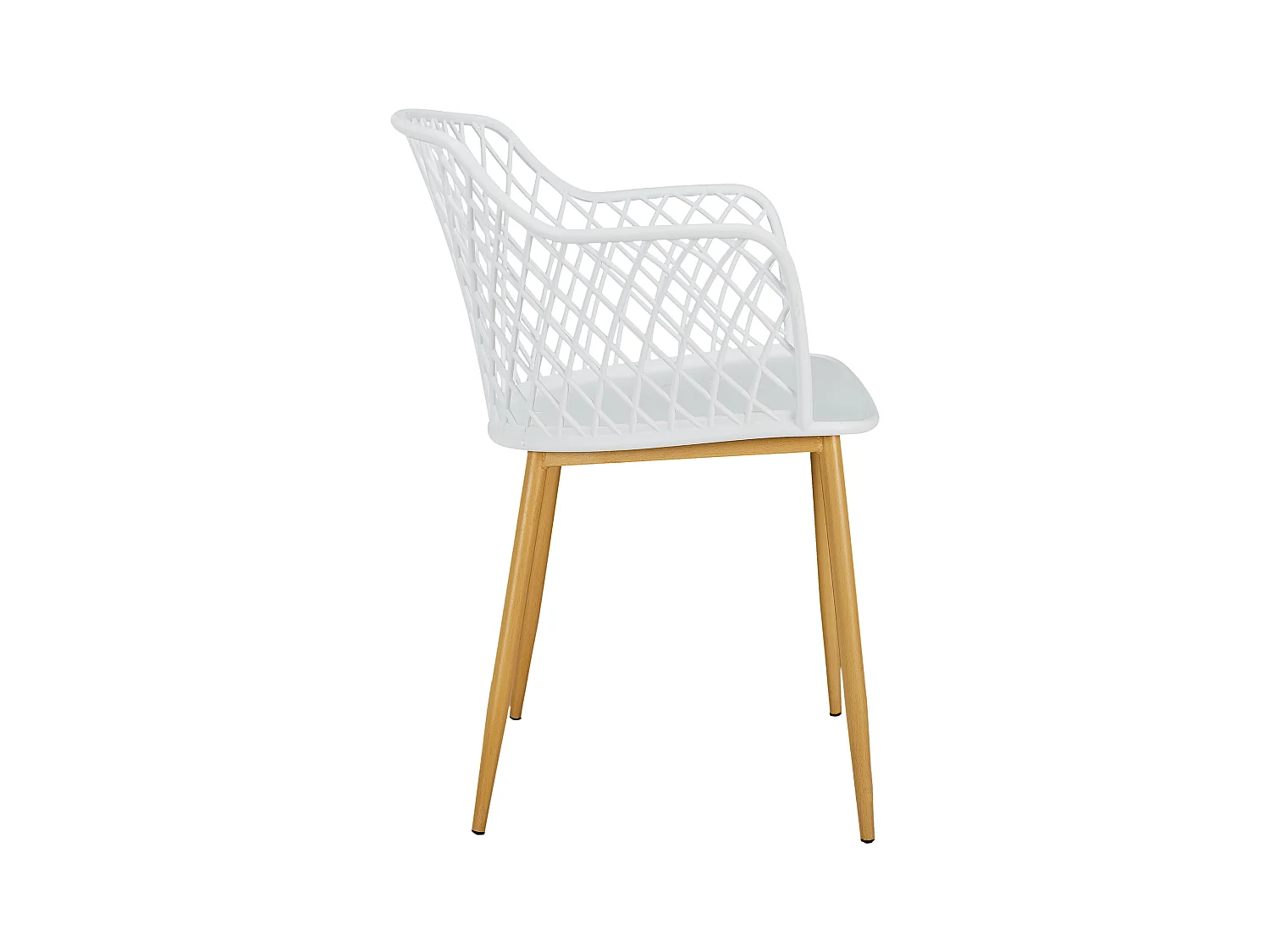 Fauteuil Exterieur Malaga Blanc - Lot De 4 Blanc