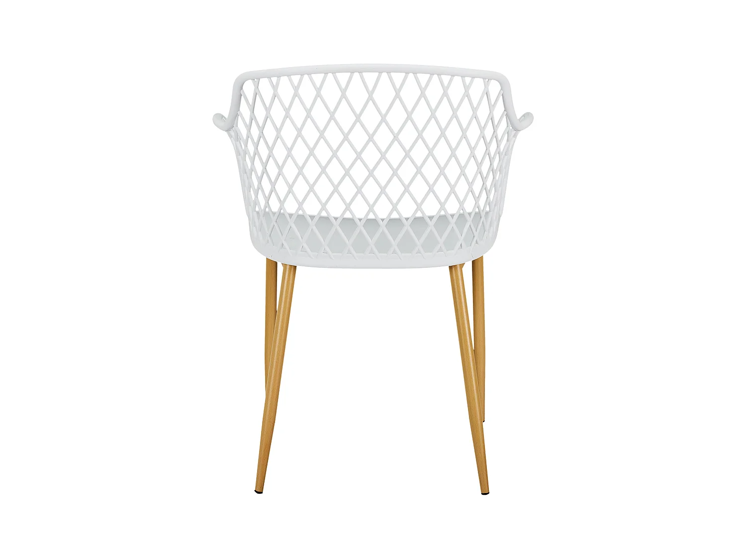 Fauteuil Exterieur Malaga Blanc - Lot De 4 Blanc