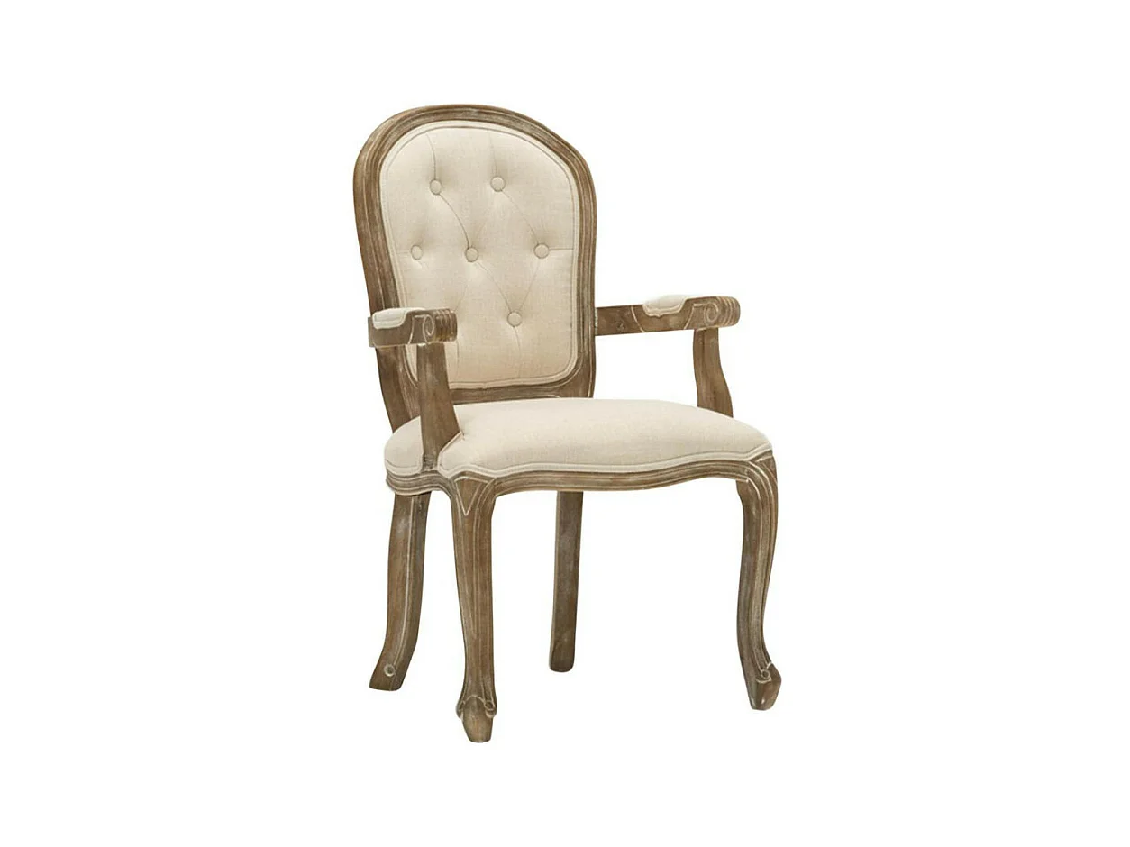 Fauteuil Vintage Design "Choteau" 97cm Beige