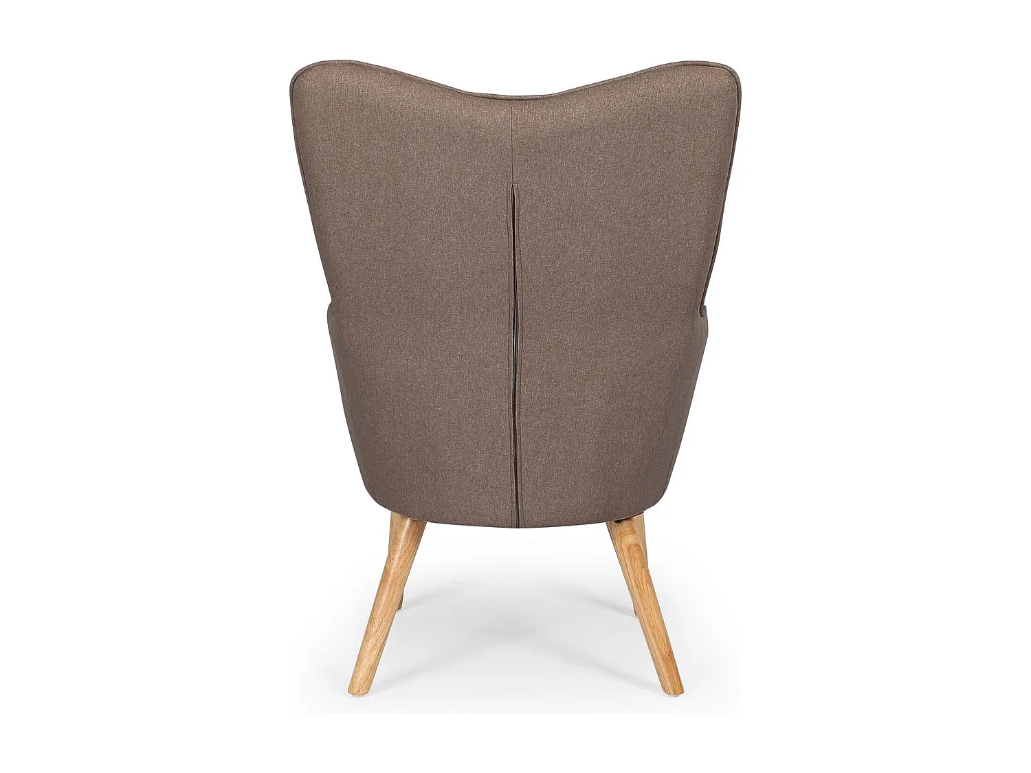 Fauteuil scandinave Klarys Tissu Taupe