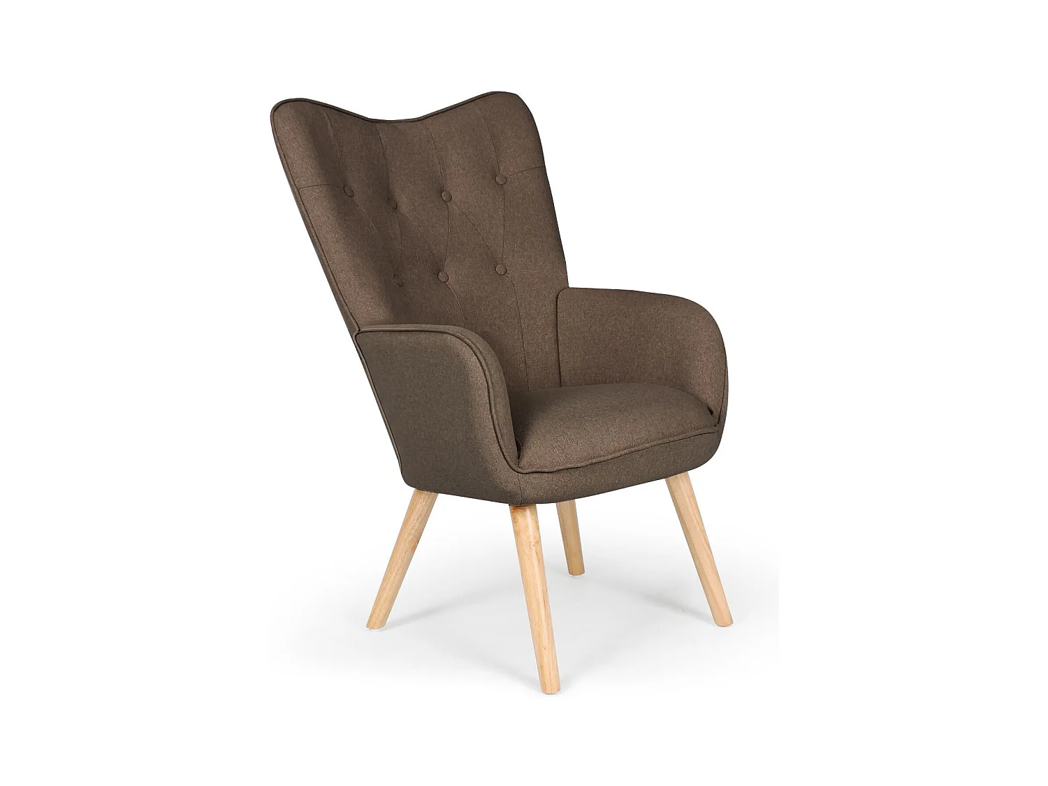 Fauteuil Scandinave "Aimee" 67cm Taupe