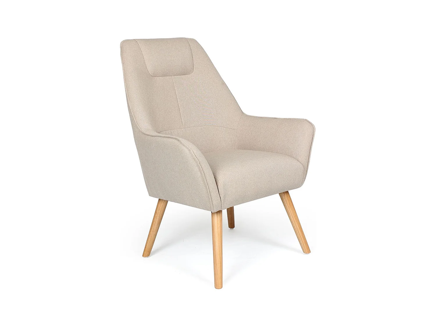 Fauteuil Scandinave "Watson" 101cm Beige