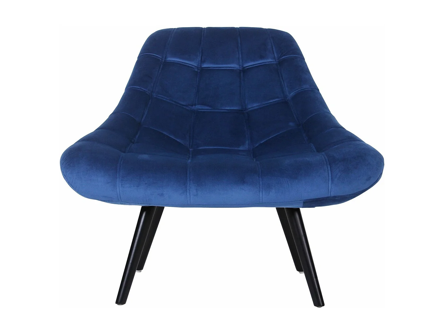 Fauteuil Scandinave en Velours "Johan" 102cm Bleu
