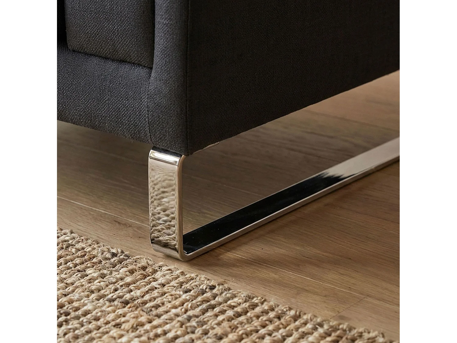 Fauteuil en Tissu "Ezekiel" 104cm Noir