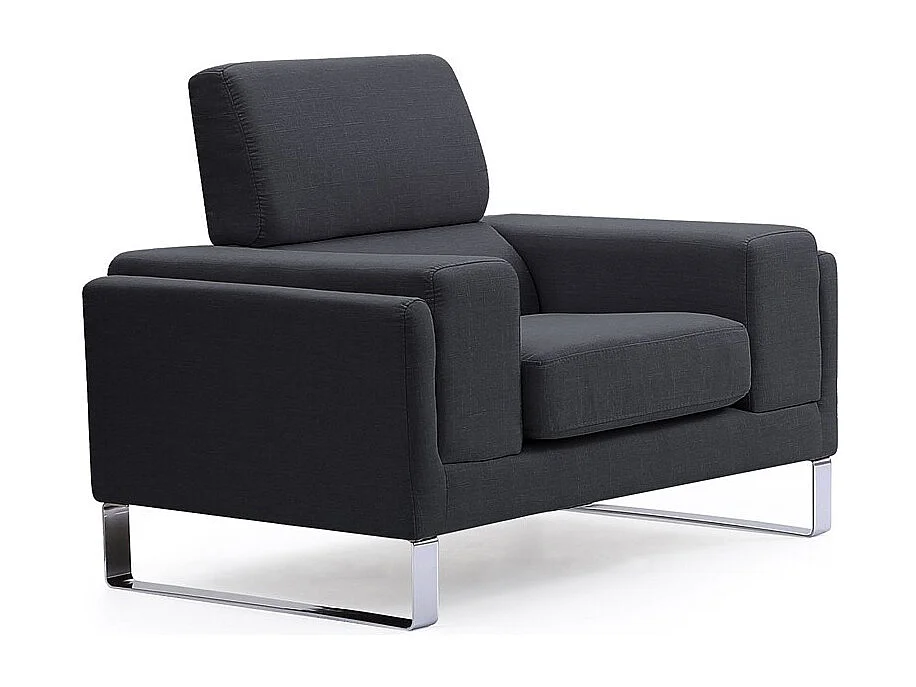 Fauteuil Barth Tissu Noir