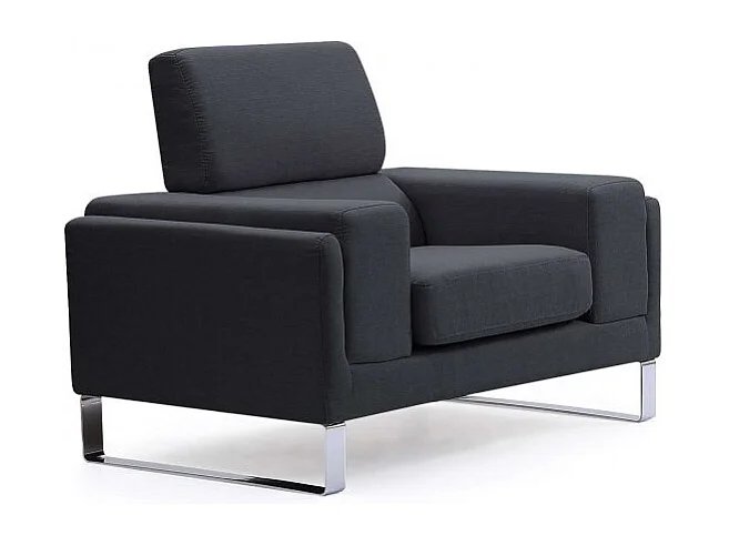Fauteuil Barth Tissu Noir