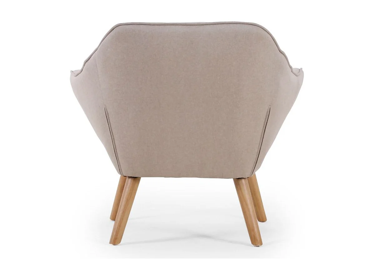 Fauteuil Scandinave Matelassé "Taon" 83cm Beige