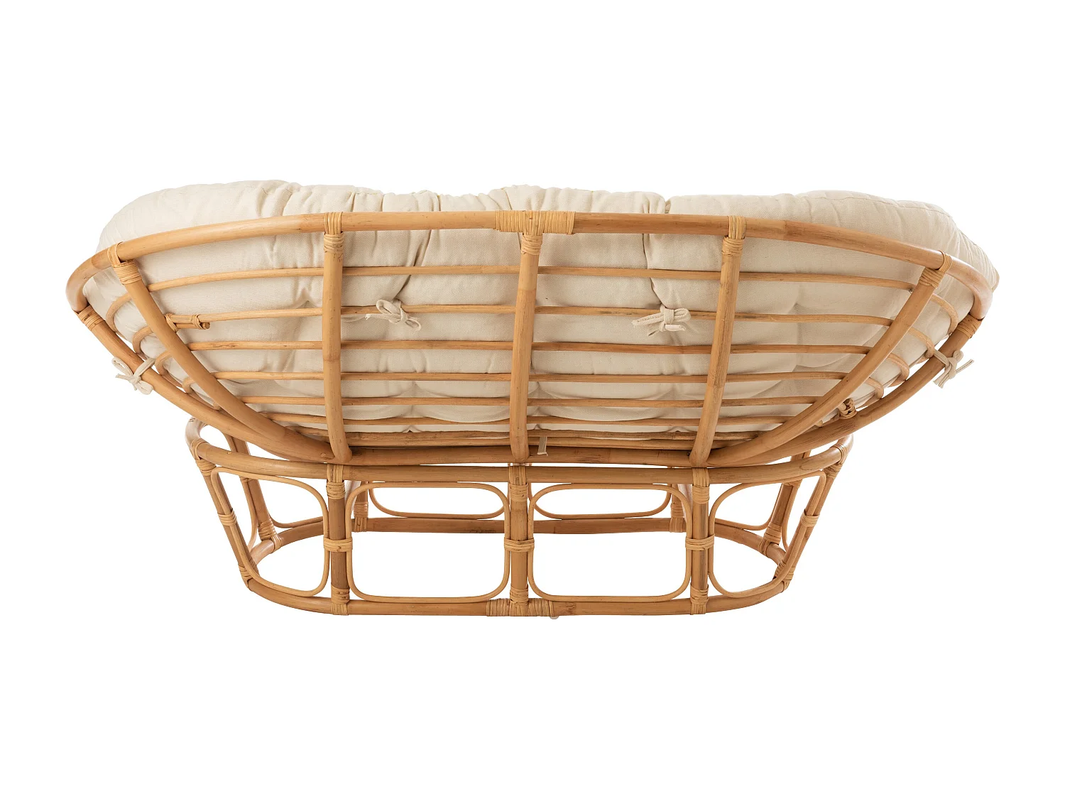 Fauteuil & Coussin en Rotin "Roni" 179cm Naturel