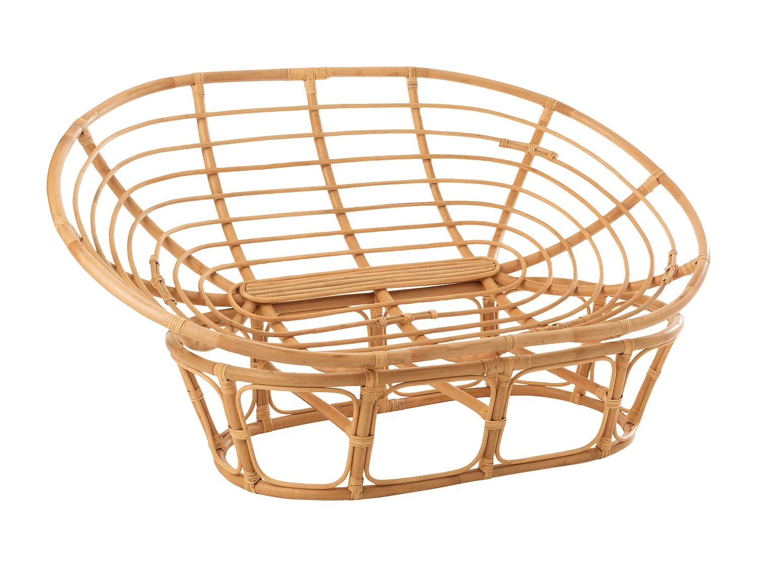 Fauteuil & Coussin en Rotin "Roni" 179cm Naturel