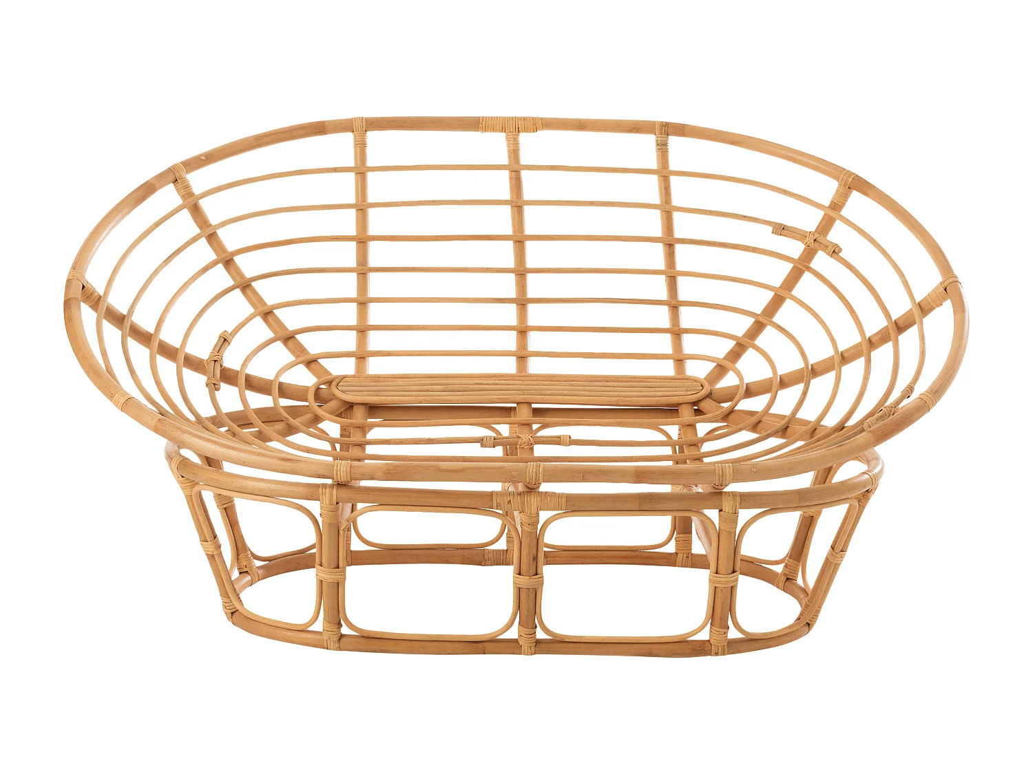 Fauteuil & Coussin en Rotin "Roni" 179cm Naturel