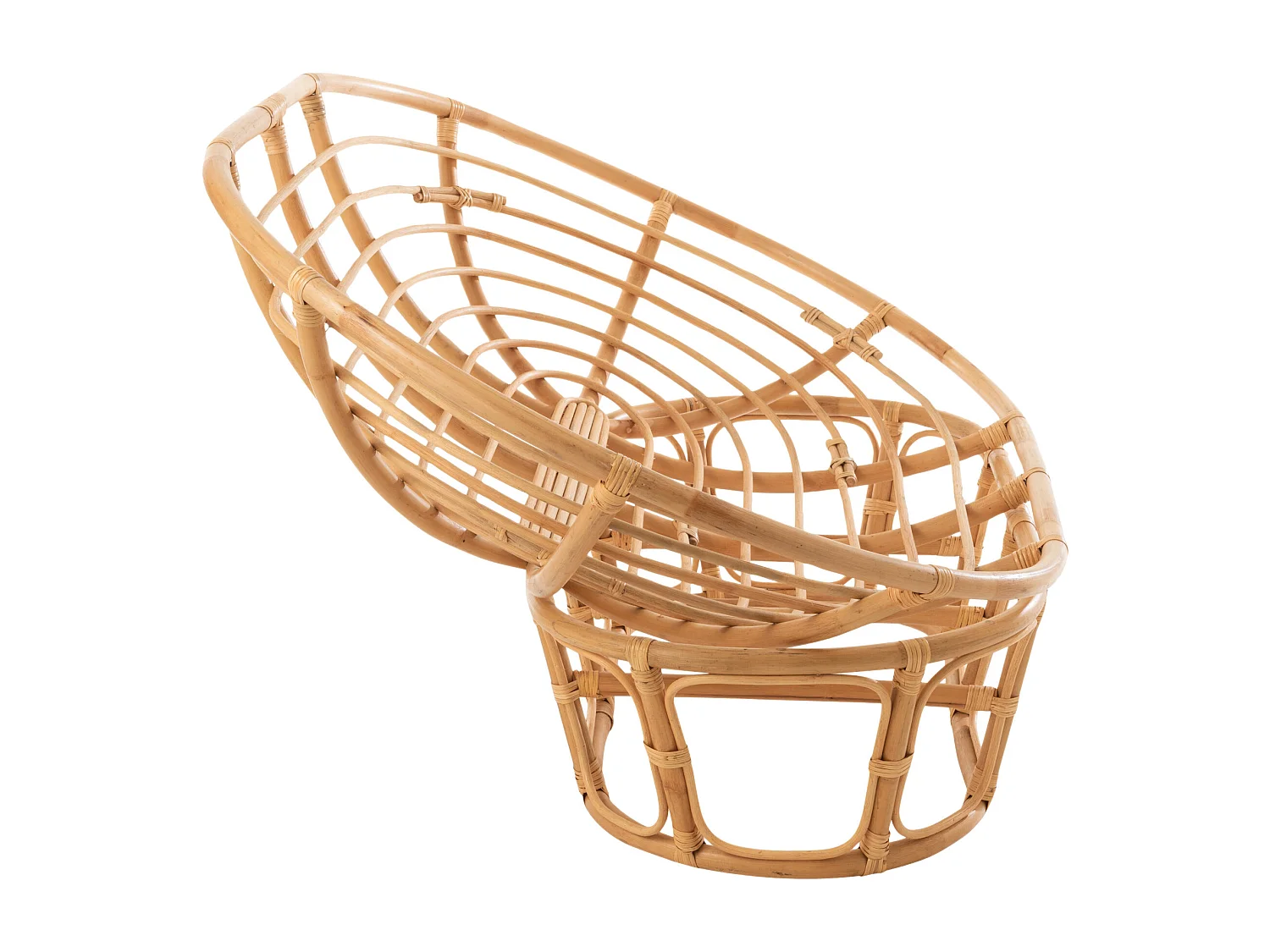 Fauteuil & Coussin en Rotin "Roni" 179cm Naturel