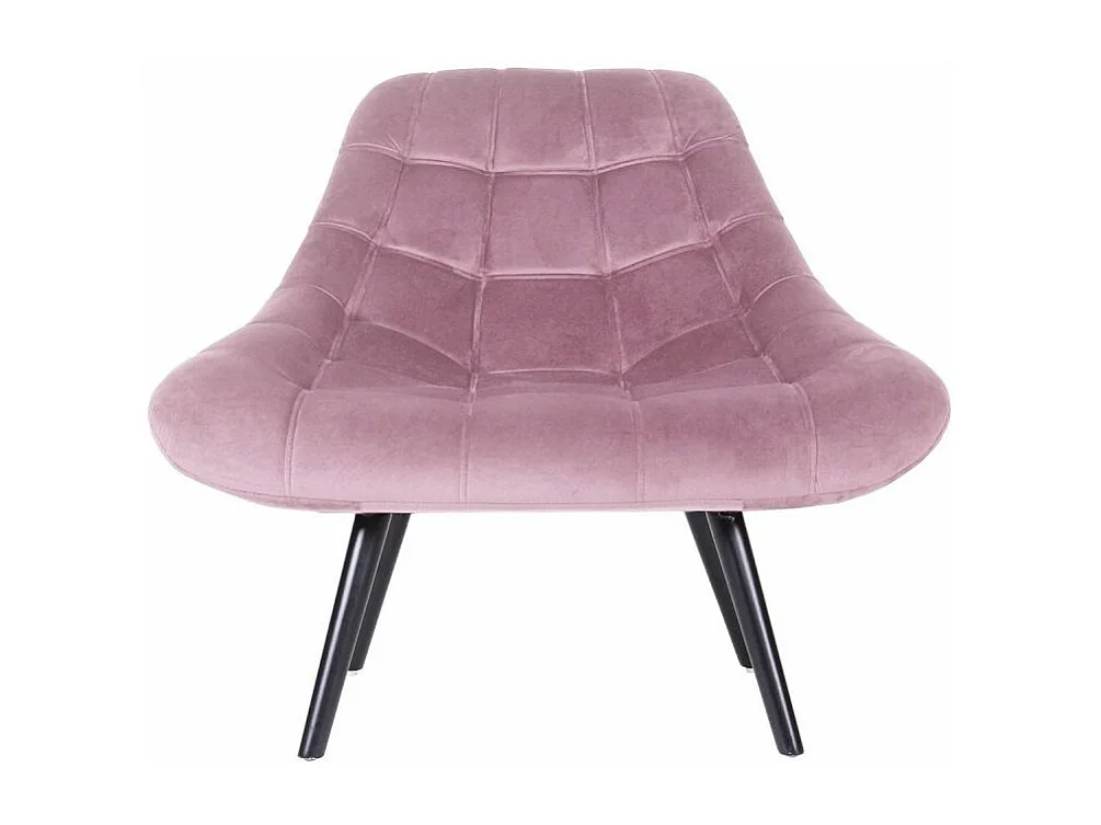 Fauteuil Scandinave en Velours "Johan" 102cm Rose